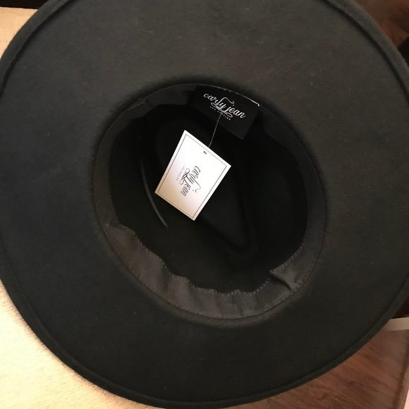 Carly Jean Los Angeles CJLA Chelsea Wool Hat Black - Picture 5 of 7